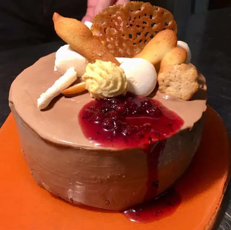 Gourmet food presentation